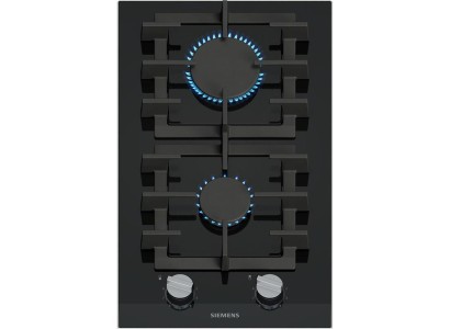 Варильна поверхня Siemens газова на склі, 30см, Доміно, чорний