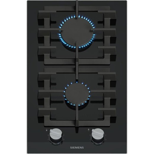 Варильна поверхня Siemens газова на склі, 30см, Доміно, чорний