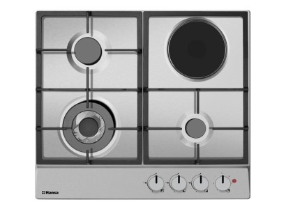 Варильна поверхня Hansa комбінована (3 газ + 1 електро), 59см, нерж