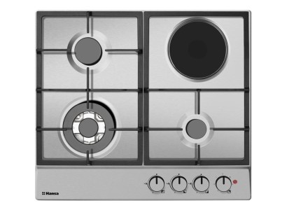 Варильна поверхня Hansa комбінована (3 газ + 1 електро), 60см, нержавіюча сталь