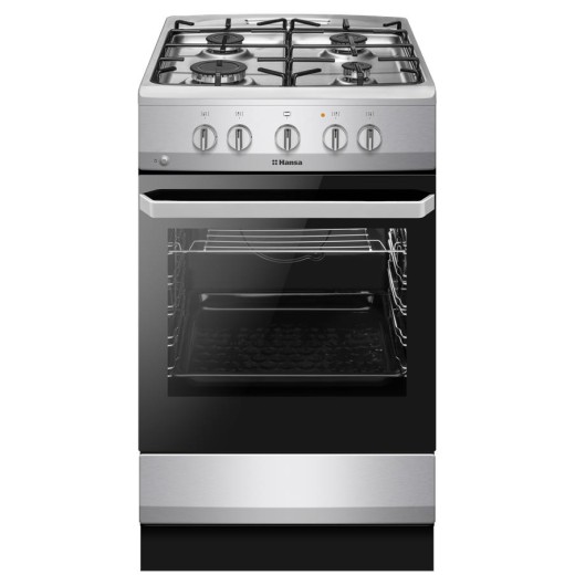 Плита Hansa газова, 50x60см, 67л, емаль, газ контр., нержавіюча сталь