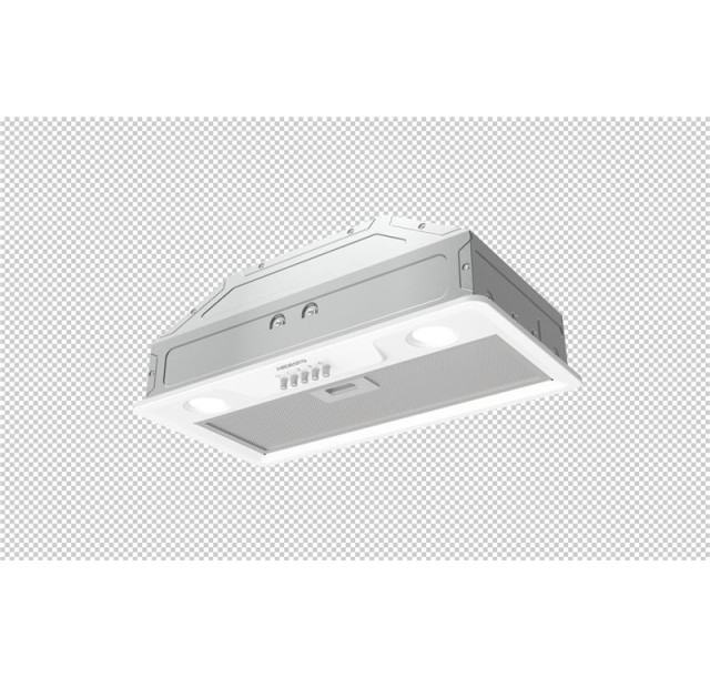 Витяжка Ardesto вбудована, 52см, 700м3ч, метал, 2х1Вт LED, кнопкове, білий