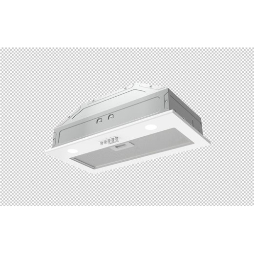 Витяжка Ardesto вбудована, 52см, 700м3ч, скло, 2х1Вт LED, кнопкове, білий