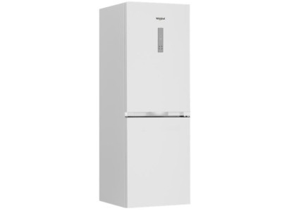 Холодильник Whirlpool з нижн. мороз., 186.5x60х66.3, холод.відд.-210л, мороз.відд.-104л, 2дв., А++, NF, інв., дисплей, зона нульова, білий