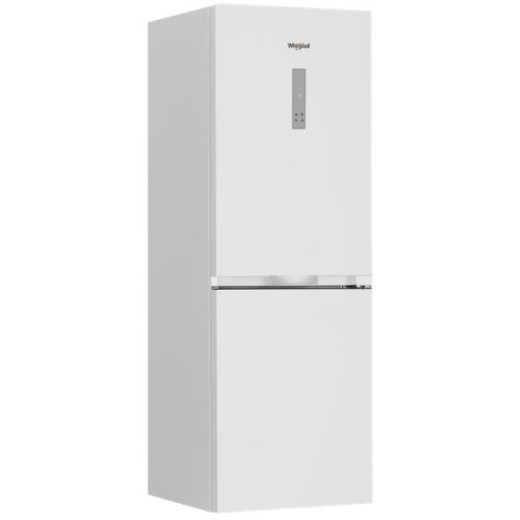 Холодильник Whirlpool з нижн. мороз., 186.5x60х66.3, холод.відд.-210л, мороз.відд.-104л, 2дв., А++, NF, інв., дисплей, зона нульова, білий
