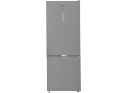 Холодильник Whirlpool з нижн. мороз., 192x70х70.5, холод.відд.-340л, мороз.відд.-150л, 2дв., А++, NF, інв., зона нульова, нерж