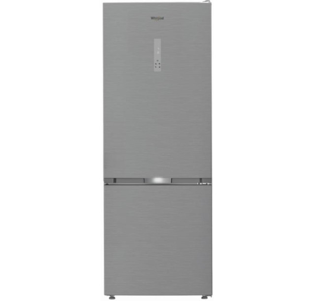 Холодильник Whirlpool з нижн. мороз., 192x70х70.5, холод.відд.-340л, мороз.відд.-150л, 2дв., А++, NF, інв., зона нульова, нерж