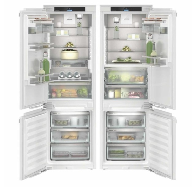 Холодильник Liebherr вбудований багатодверний, 177x111.8х54.6, холод.відд.-277л, мороз.відд.-138л, 4дв., A++, NF, інв., диспл внутр., зона св-ті, білий