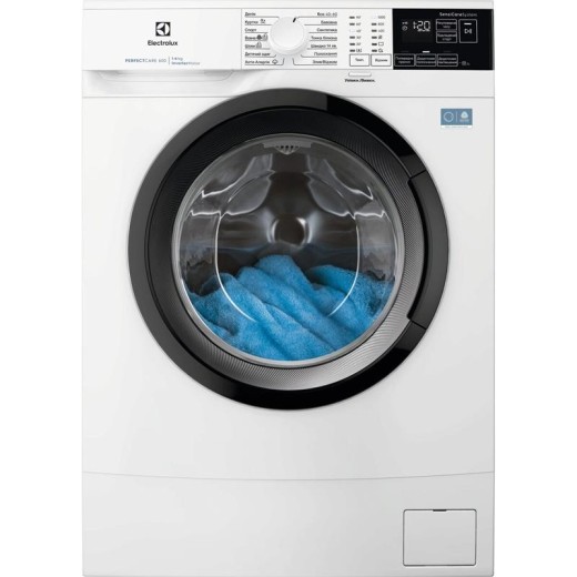 Пральна машина Electrolux фронтальна, 6кг, 1000, A+++, 41см, дисплей, інвертор, білий