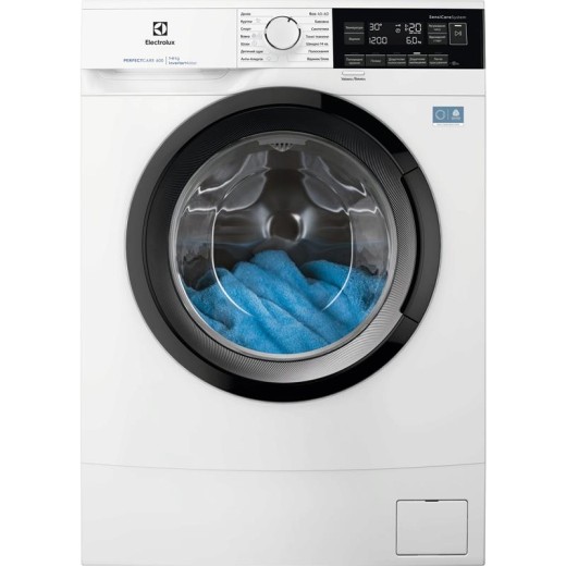 Пральна машина Electrolux фронтальна, 6кг, 1200, A+++, 41см, дисплей, інвертор, білий