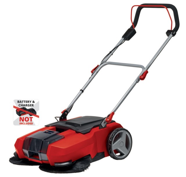 Підмітальна машина акумуляторна Einhell TE-SW 18/610 Li - Solo PXC 18В ширина 610мм бак 20 л 1800 м2/год 10.3кг без АКБ та ЗП