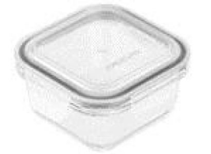 Контейнер для зберігання харчових продуктів Ardesto Gemini 0.31л, боросилікатне скло, пластик, квадратний, прозорий