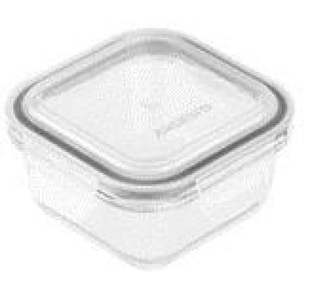 Контейнер для зберігання харчових продуктів Ardesto Gemini 0.5л, боросилікатне скло, пластик, квадратний, прозорий