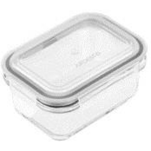 Контейнер для зберігання харчових продуктів Ardesto Gemini 0.66л, боросилікатне скло, пластик, прямокутний, прозорий