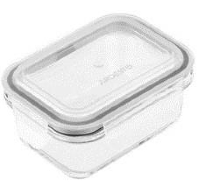 Контейнер для зберігання харчових продуктів Ardesto Gemini 1.06л, боросилікатне скло, пластик, прямокутний, прозорий