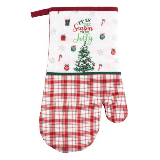 Рукавичка Ardesto Christmas Tree 18х30см, 100% поліестер (верх), 100% бавовна (низ), зелений