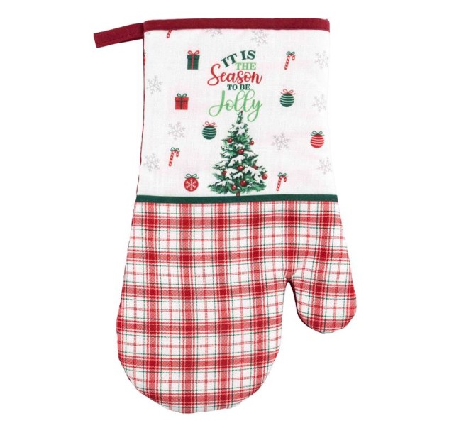 Рукавичка Ardesto Christmas Tree 18х30см, 100% поліестер (верх), 100% бавовна (низ), зелений