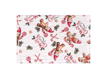 Серветка серв. Ardesto Christmas Gingerbread 30х45см, 100% поліестер, червоний