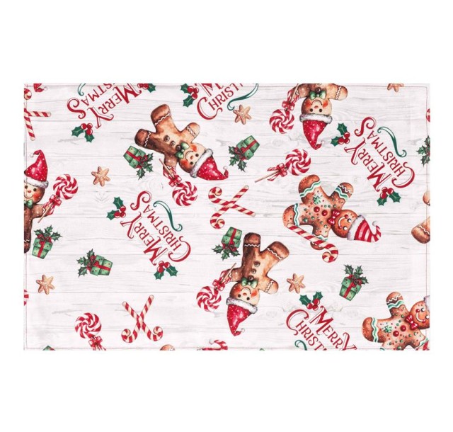 Серветка серв. Ardesto Christmas Gingerbread 30х45см, 100% поліестер, червоний