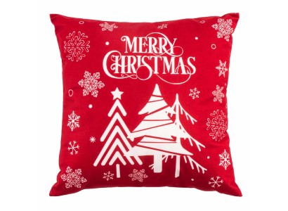 Подушка декор. Ardesto Christmas 45х45см, 100% поліестер, червоний