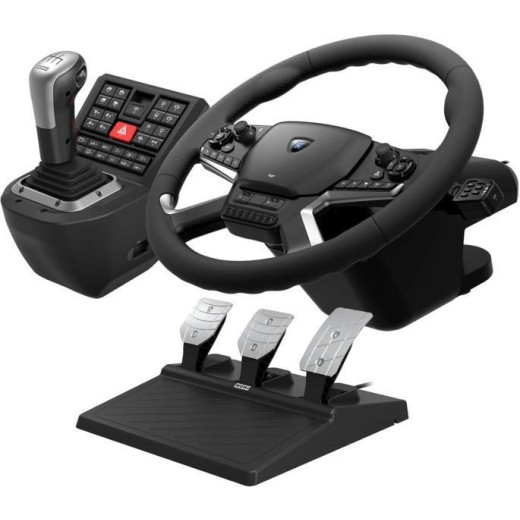 Кермо і педалі HORI Force Feedback Truck Control System для ПК