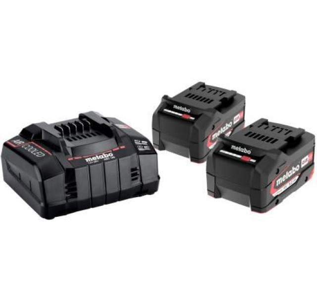 Набір акумулятора та зарядного пристрою Metabo 18В 2х5.2А·год ЗП