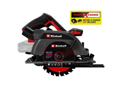 Пила дискова акумуляторна Einhell TP-CS 18/165 Li BL-Solo безщіткова 18В 5000об/хв 165х20мм 2.95кг без АКБ та ЗП
