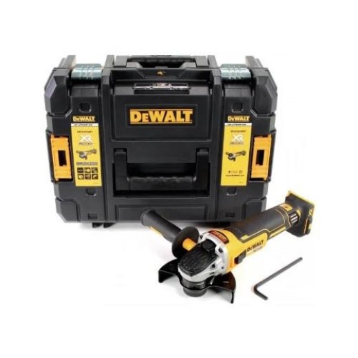 Шліфмашина кутова акумуляторна DeWalt безщіткова 18B XR Li-lon 125мм 9000об/хв кейс 1.74кг без АКБ та ЗП