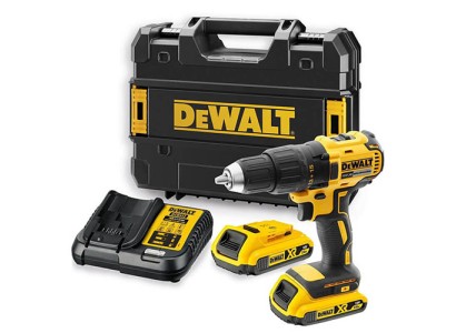 Дриль-шурупокрут DeWalt безщітковий XR Li-Ion 18В акб 2х2А·год 65Нм 500-1750об/хв патрон 13мм ЗП кейс 1.15кг