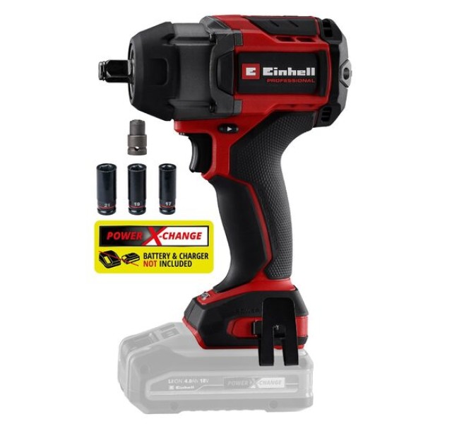 Гайковерт акумуляторний ударний Einhell Professional TP-CW 18/750-C Li BL - Solo 18В безщітковий 750Нм 0-2200об/хв 1.78кг без АКБ та ЗП