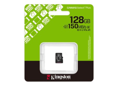 Карта пам'яті Kingston microSD  128GB C10 UHS-I A1 V10 R150MB/s