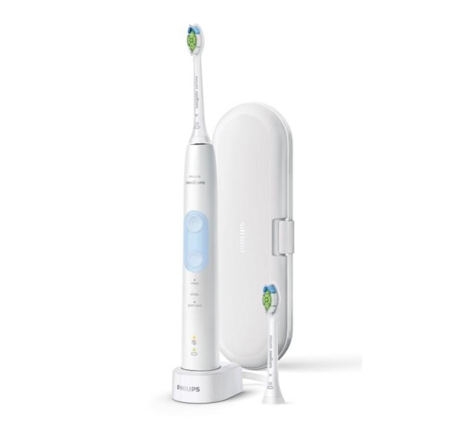 Щітка зубна електр. Philips, ProtectiveClean 5100, 62т. колив/хв, насадок-2, футляр, білий