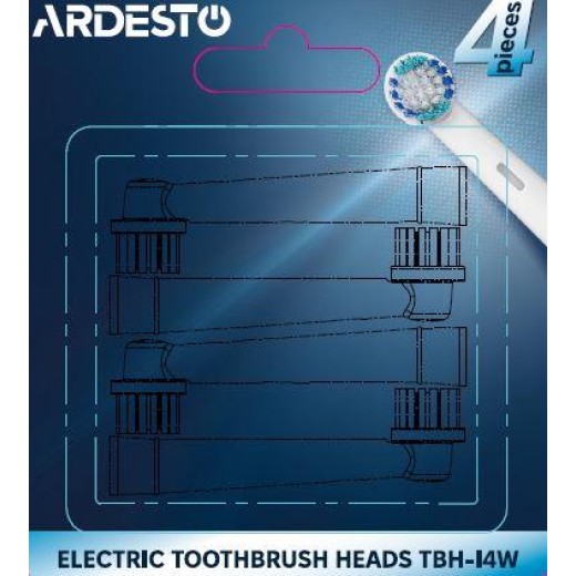 Насадка до електричних зубних щіток  Ardesto, 4 шт. в комплекті